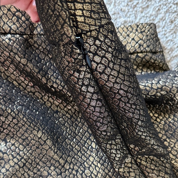 NEW Anne Klein Gold Straight Leg Trousers Sz 6 - Picture 9 of 11